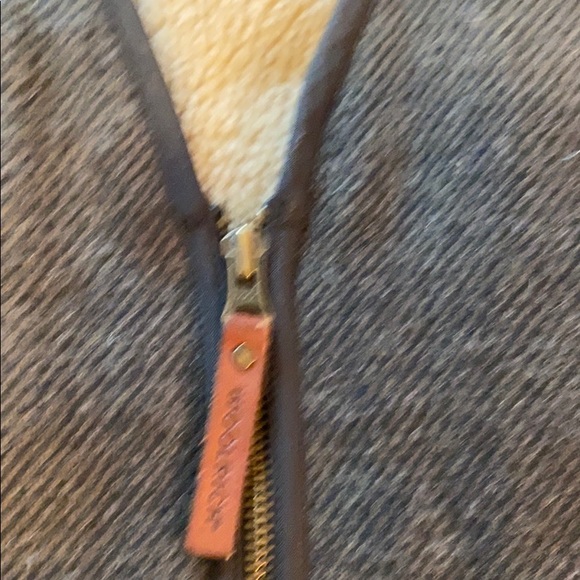 Wool rich fleece lined wool vest. - Picture 3 of 5